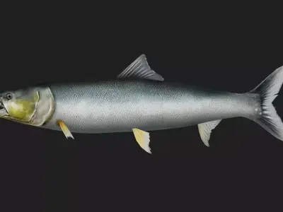 Yellowcheek Low-poly 3D model