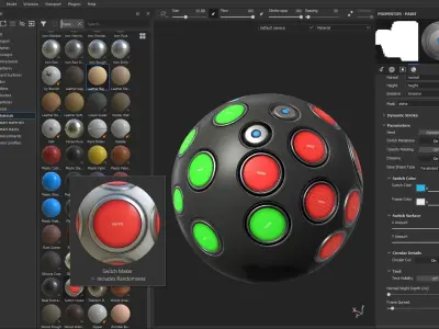 Switch Maker - Procedural Substance Decal Generator Low-poly 3D model