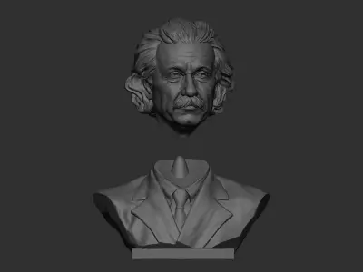 Albert Einstein 3D print model