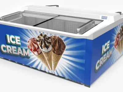 Ice Cream Freezers Collection 3D model