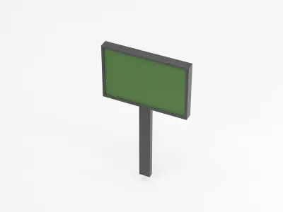 Market Sale sign 3d model Low-poly 3D model