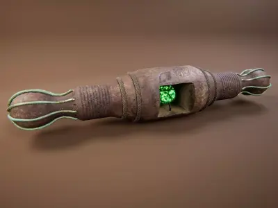 Ancient Artifacts 4 Package Low-poly 3D model