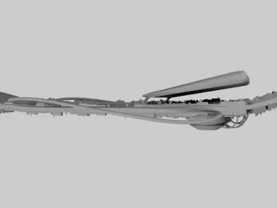 HOVERBOARD SKATE Low-poly 3D model