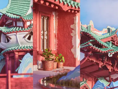 Fans Shop - UE5 Environment Kit 3D model