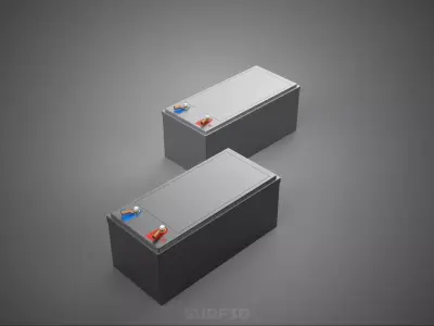 BATTERY DC VOLT POWER SUPPLY ENERGY STORAGE PACK ELECTRICAL CELL 3D model