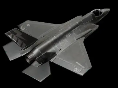 Lockheed Martin F-35 Lightning Low-poly 3D model