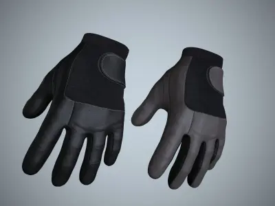 Gloves 01 Low-poly 3D model