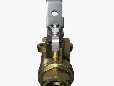 Ball valve 3D model