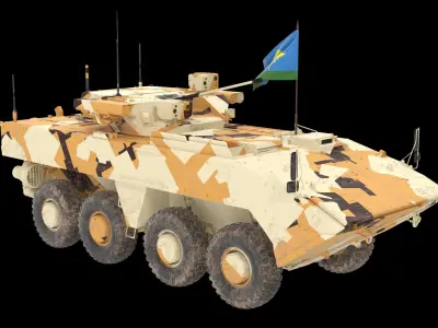 VPK-7829 Bumerang Desert Dirt Low-poly 3D model