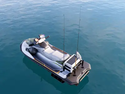 Motorboat speedboat collecttion 3D model