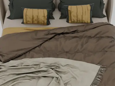 realistic high Quality 3D Bed Free 3D model