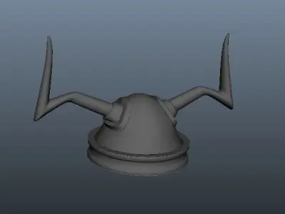 helmet with horns Free 3D model