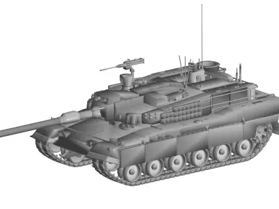 K2 BlackPanther Tank 3D model