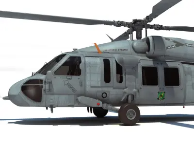 MH-60S Sikorsky Helicopter 3D model