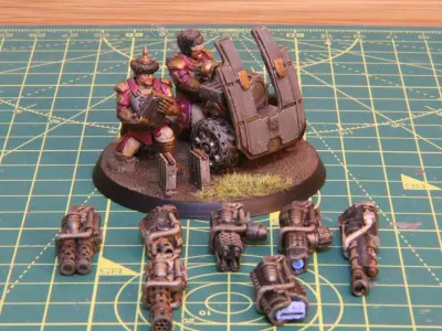 Exalted Scions - Heavy Weapons Teams 3D print model