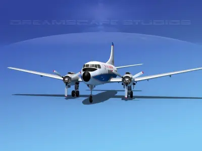 Martin 404 Eastern Airlines 1 3D model