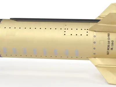 Lockheed Martin Mgm 140 Atacms 2 Tactical Missile 3D model