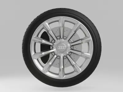 Audi A4 Allroad 2013 Wheel 3D model