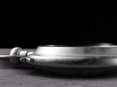 British WWII RAF Stopwatch 3D model