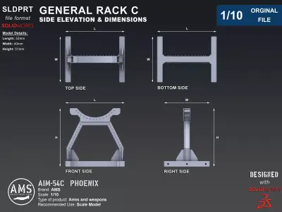 AIM-54C Phoenix - Orginal File 3D model