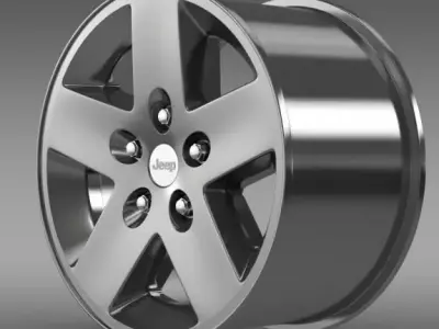 Jeep Wrangler Rubicon rim 3D model