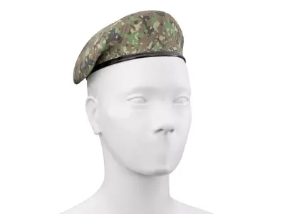 Military Beret 01 3D model