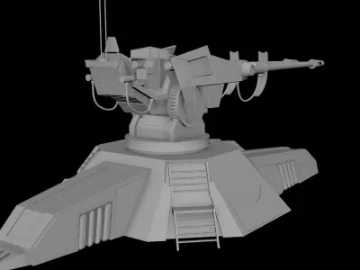 Star Wars Clone Turret Free 3D model