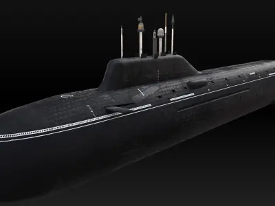 Project 885 Yasen Class Submarine 3D model