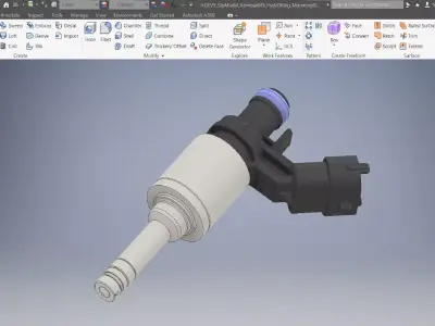 Fuel Injector 3D Model 3D model