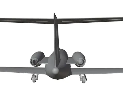 Private plane 3D model