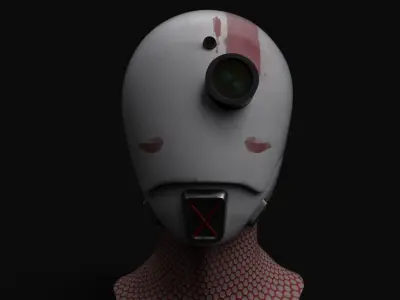 Hermit Drone Low-poly 3D model