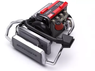 Nissan CA18DET Engine Lowpoly Low-poly 3D model