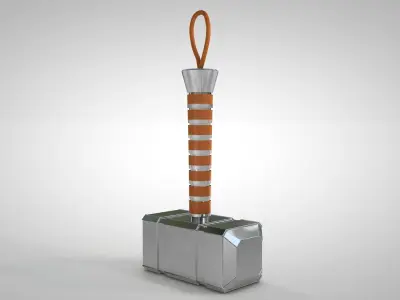 Mjolnir - Hammer Low-poly 3D model