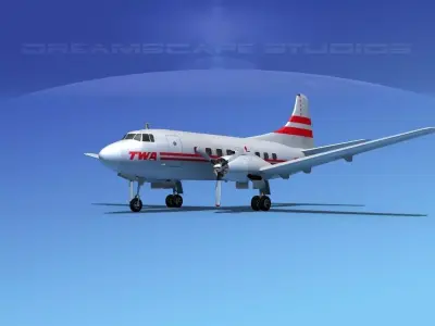 Martin 404 TWA 1 3D model
