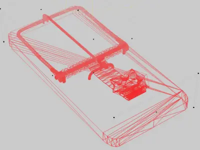 Mousetrap mouse trap 3D model