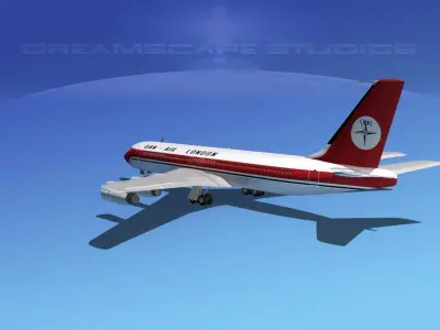 Boeing 707 Dan-Air London 3D model