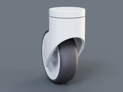 Caster Wheel Brakeless 3D model