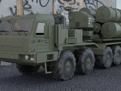 Baz 6909 S400 Launcher 3D model