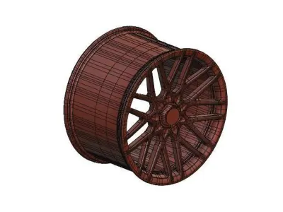 RIM 3D model RSE 19x10 SILVER A2 1000 3D model