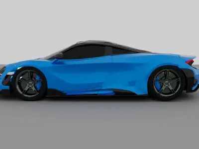 Mclaren 765 LT 3d model Free 3D model