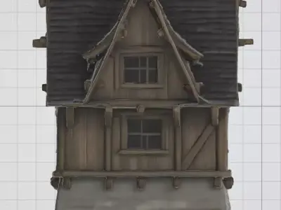 Medieval House 3D Model 3D model