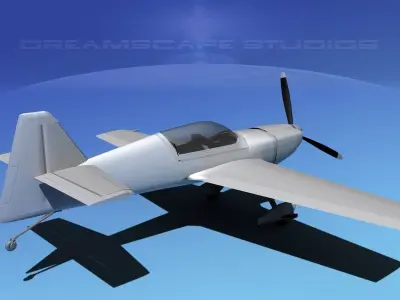 MX-2 Aerobatic Sport Bare Metal 3D model