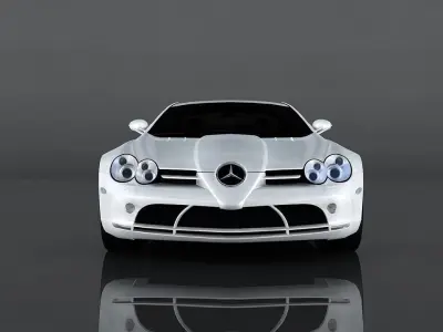 Mercedes-Benz SLR Mclaren Low-poly 3D model