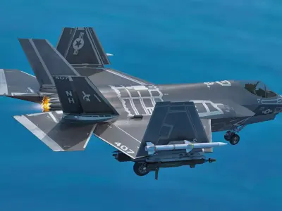 F35C Lightning II - Rigged - with high resolution textures Low-poly 3D model