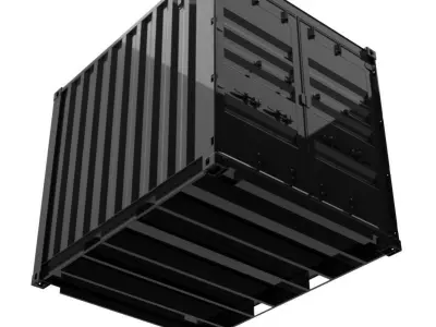 10FT ISO Shipping Container 3D model