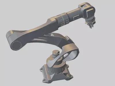 Industrial Robotic Arm 3D model shop