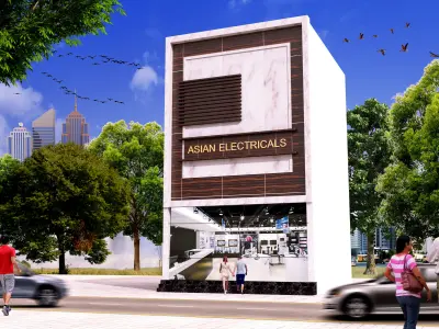 buildings building in city Low-poly 3D model