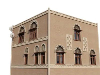 Small Yemen Apartment Low-poly 3D model
