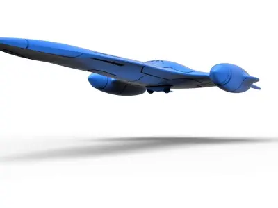 Naboo Queens Royal starship Scale 1 to 200 3D print model