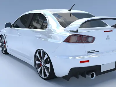 Mitsubishi Lancer Evolution X Free 3D model